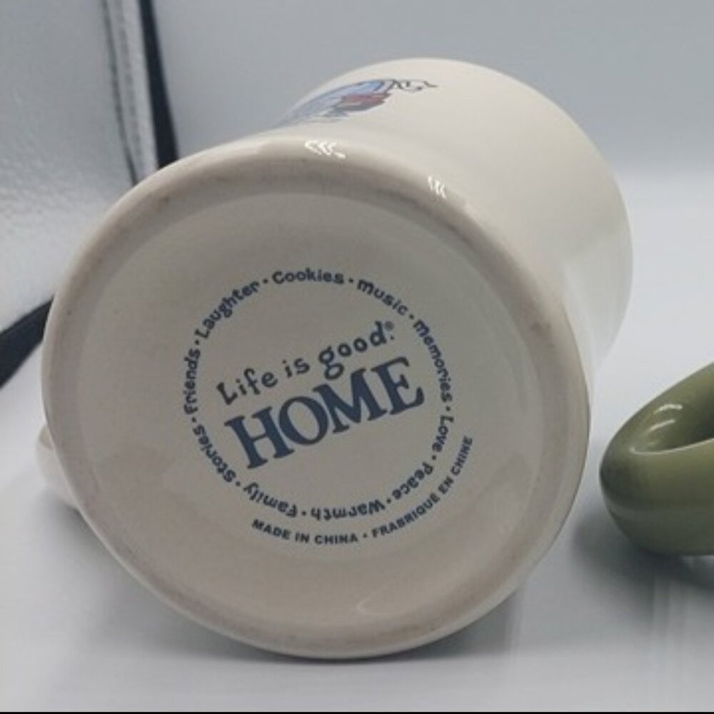 Life Is Good Home Diner Mug Just Married Jeep Bride & Groom White EUC - Picture 5 of 5